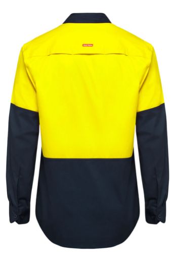 Picture of Hard Yakka HI-VIS LONG SLEEVE 2 TONE VENTED COTTON SHIRT